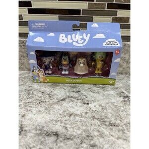 Bluey Halloween Figures Pack of 4 Character Toy with Bingo, Chloe, Bluey & Lucky